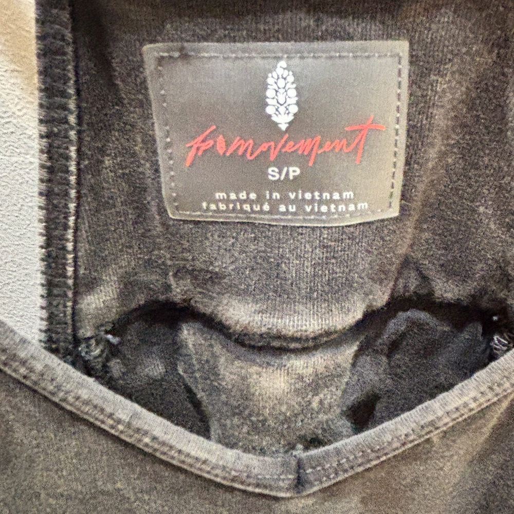 NWOT Free People Hotshot Onesie Washed Black - Picture 4 of 5